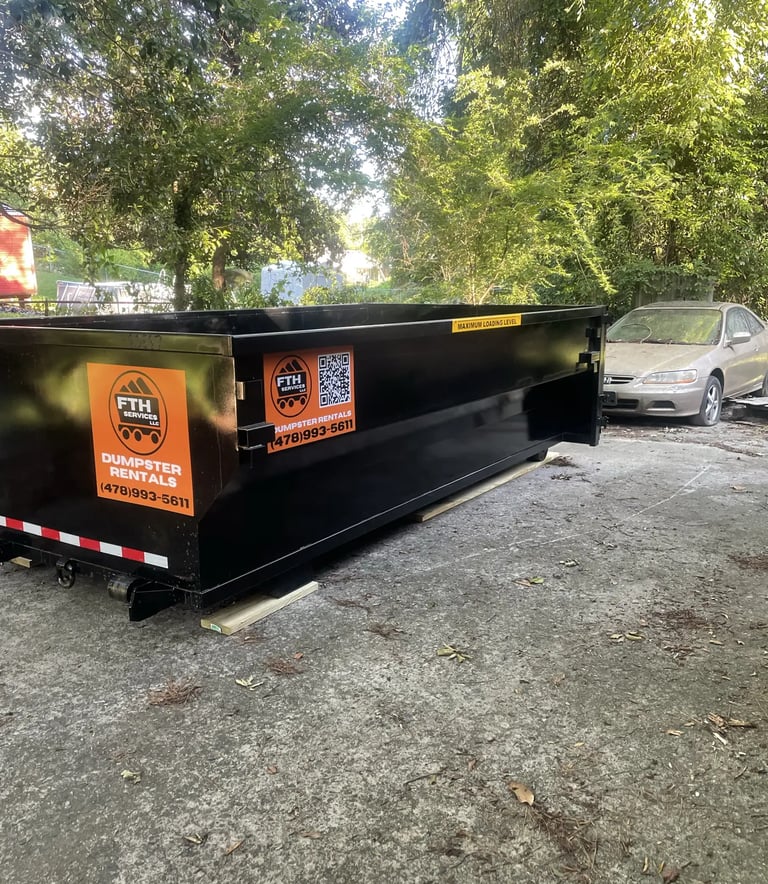 Griffin GA roll‑off dumpster ready for delivery
