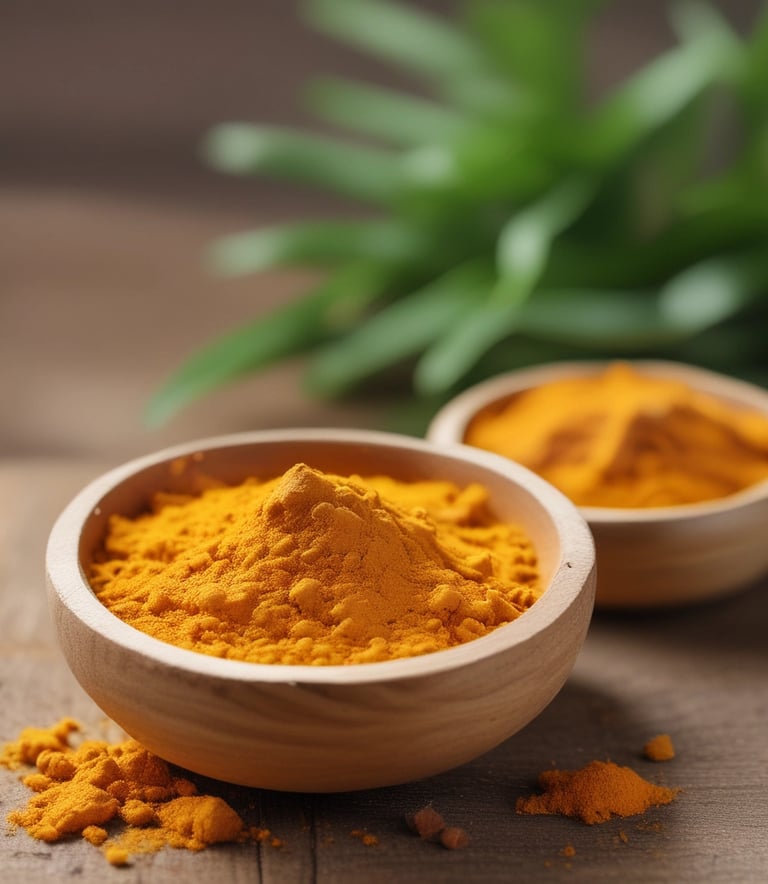 three assorted spices in white spoons