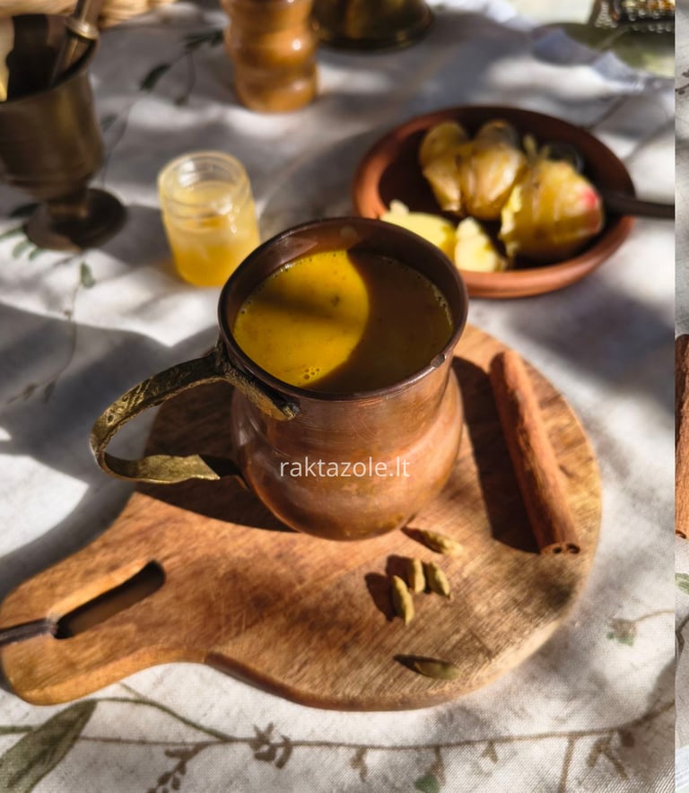 Auksinis pienas  receptas imunitetui stiprinti