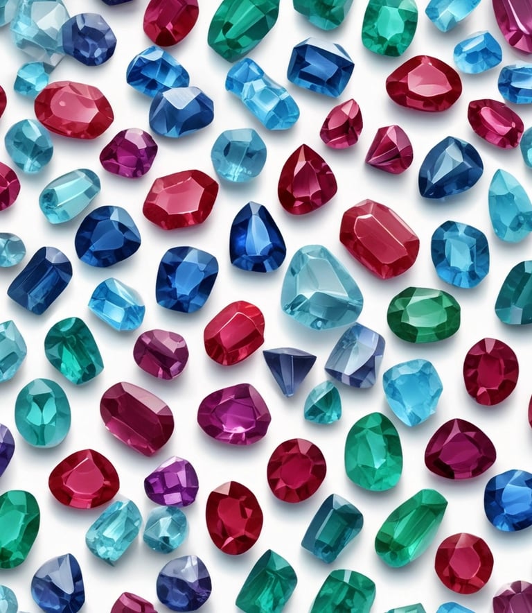 Close-up of a sparkling sapphire ring resting on velvet fabric