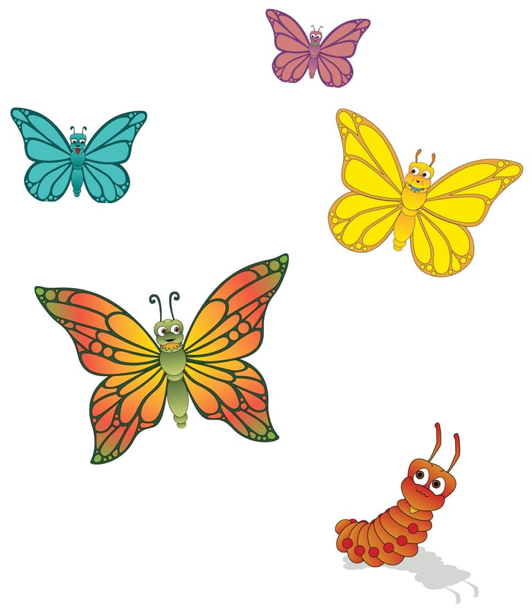 The Little Larva - characters