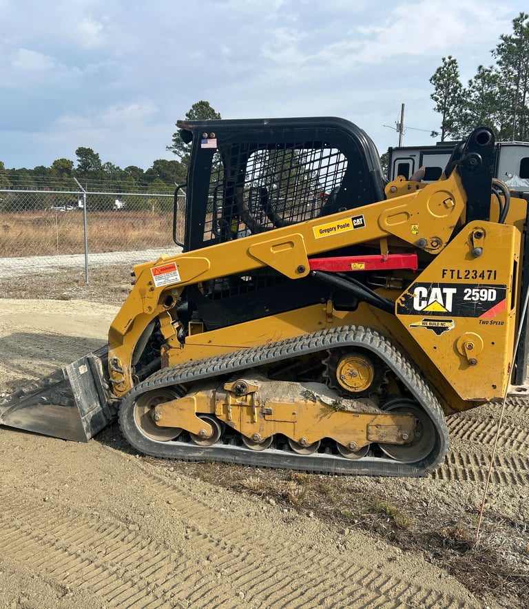 Excavation equipment clearing land in Holly Ridge NC