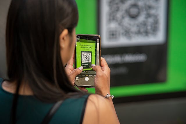 Photo by Julio Lopez: https://www.pexels.com/photo/woman-taking-photos-of-a-qr-code-with-a-smartphon