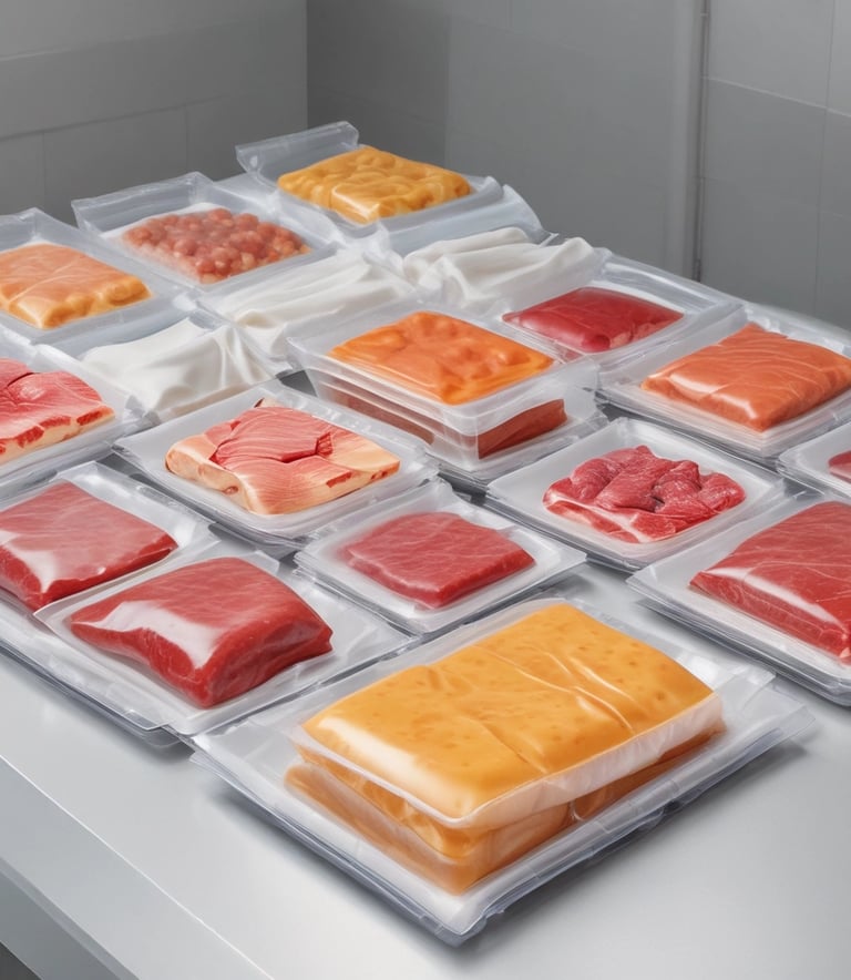 Freshly prepared gourmet meal being plated in a modern kitchen setting