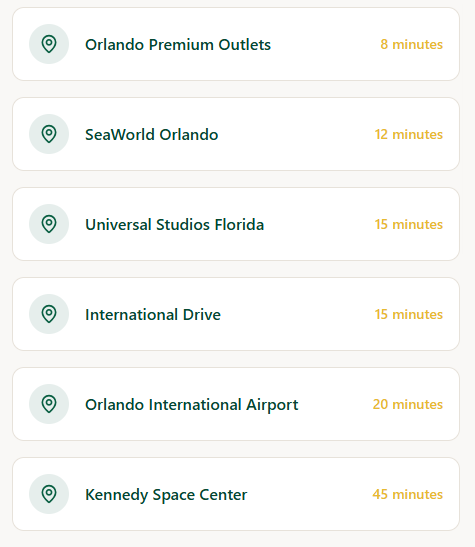 distance to local points of interest