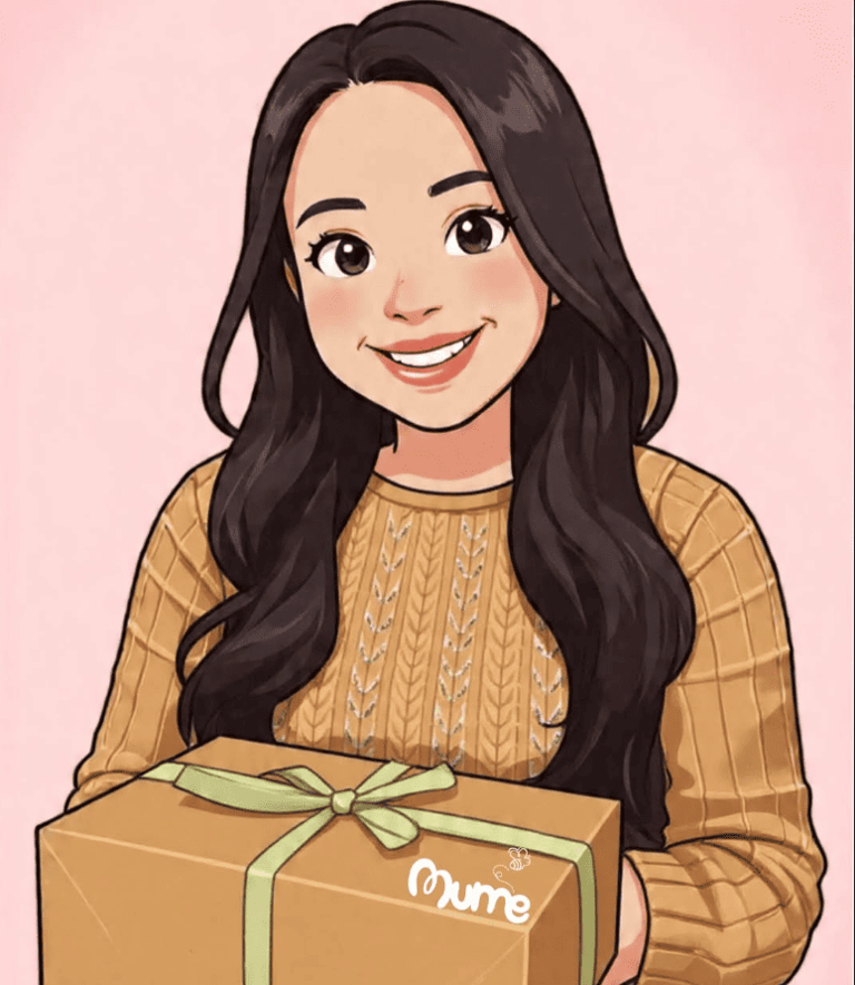 imagen de una chica con un regalo