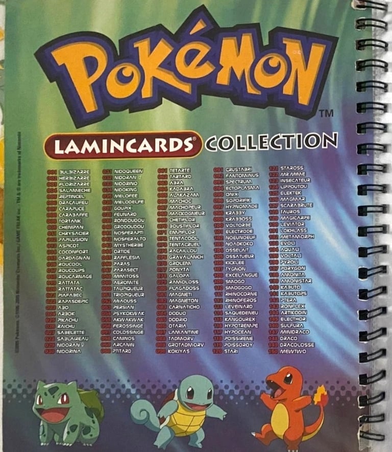 Classeur Lamincards Pokémon série 1 page 2
