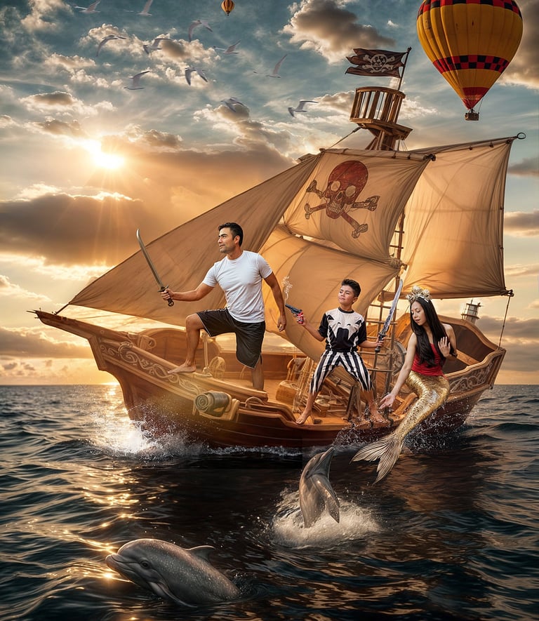 familia pirata fotografia creativa cochabamba bolivia 