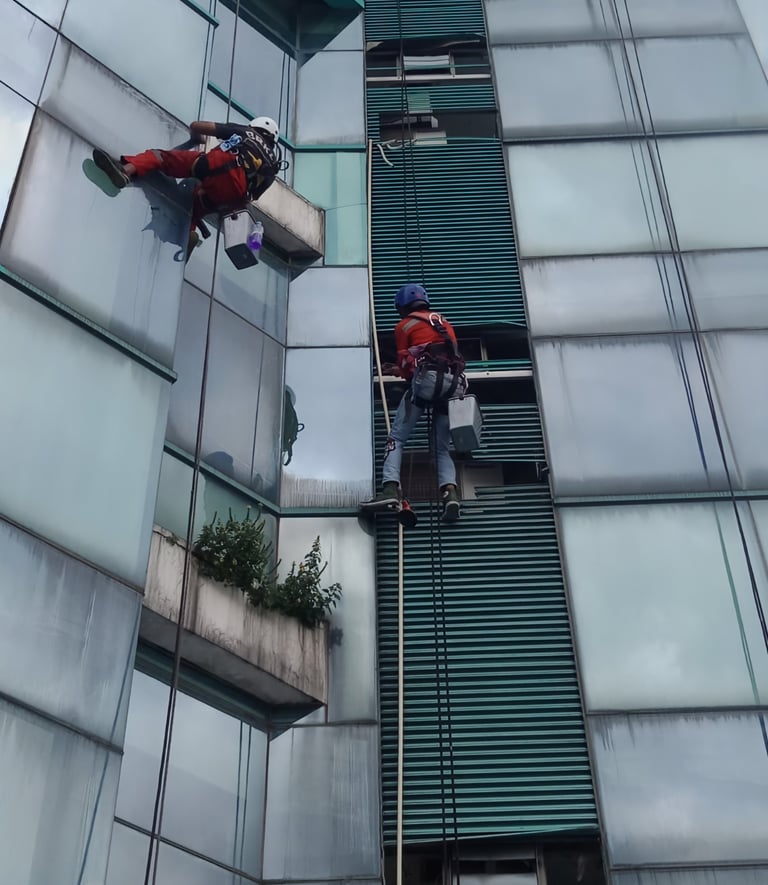 Jasa Bersih Kaca Gedung