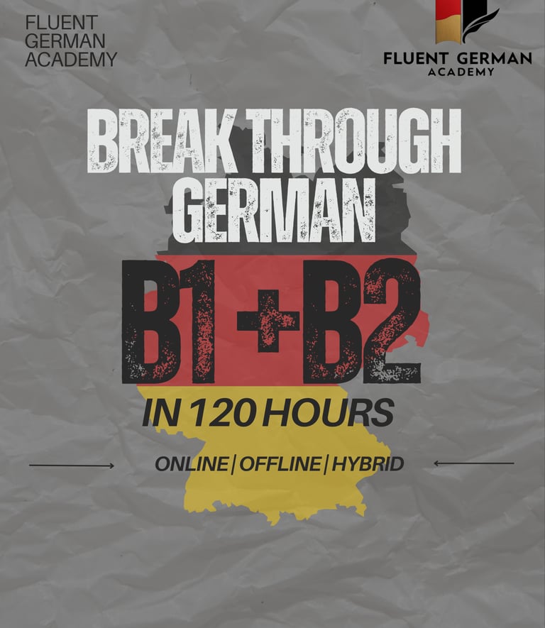 Best German Language Class Chennai B1 plus B2 Level Poster