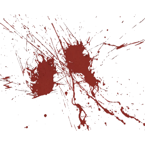 Elément de décor - tâche de sang - E. B. Ashford, auteur de romans horrifiques et fantastiques.