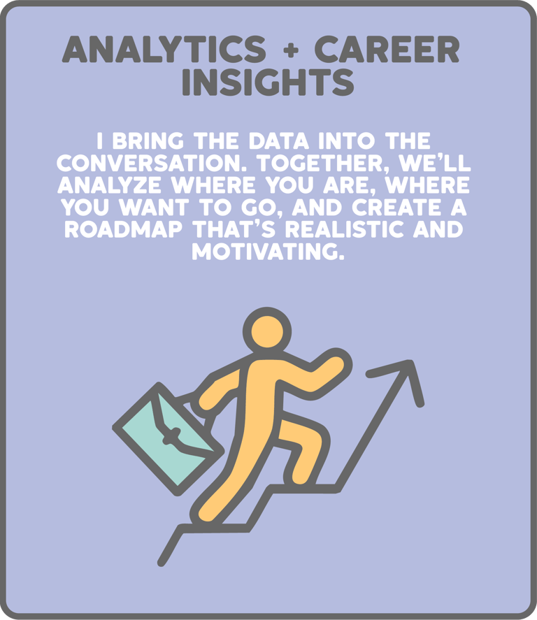 analytics & career insights graphic