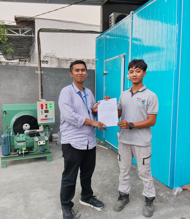 Proyek Cold Storage Freezer PT MUI Yogya by CV MUDACOOL INDONESIA