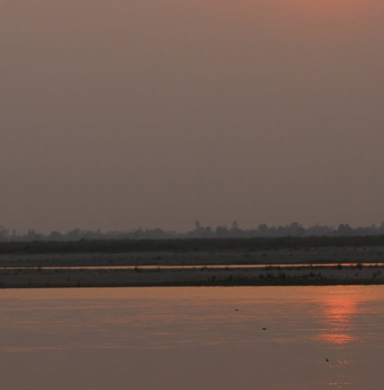 sunrise on Mohana river