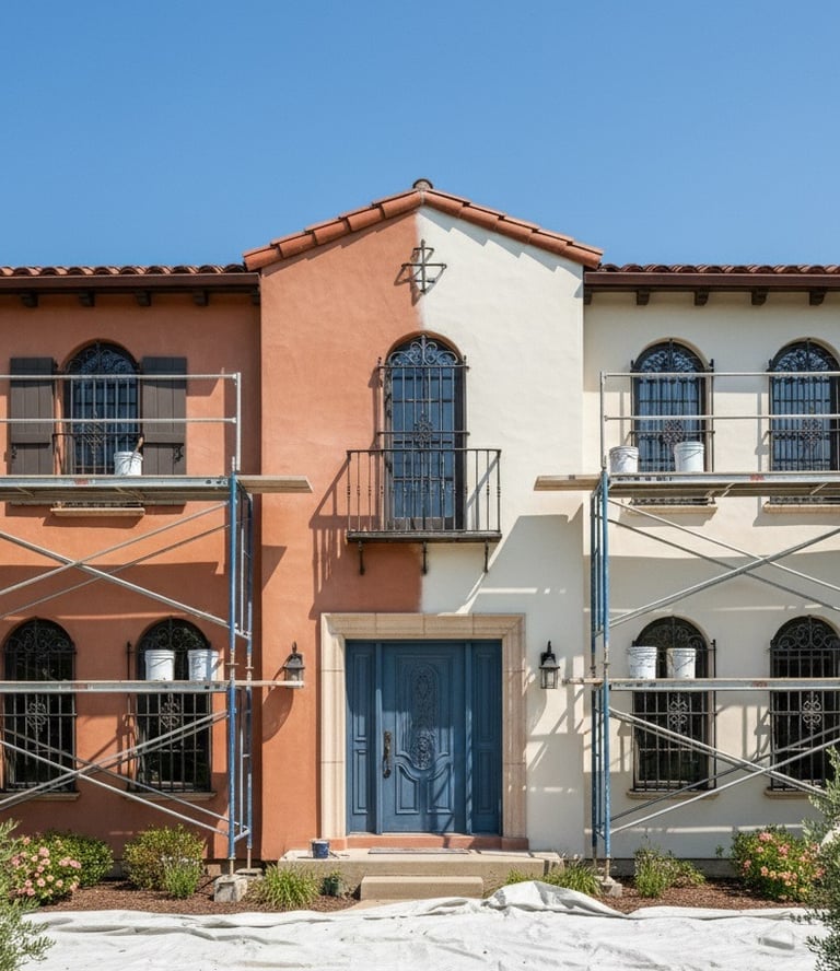 pintor fachada vivienda unifamiliar la nucia