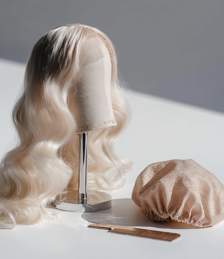 Eine Perücke aus dem Wig & Hair Studio