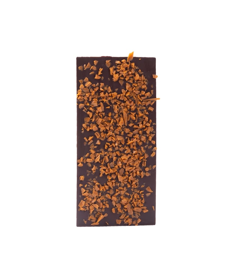 Reep puur met gezouten karamel