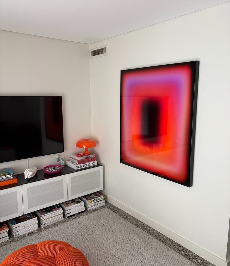 An artwork hung at precisely the right height can make all the difference