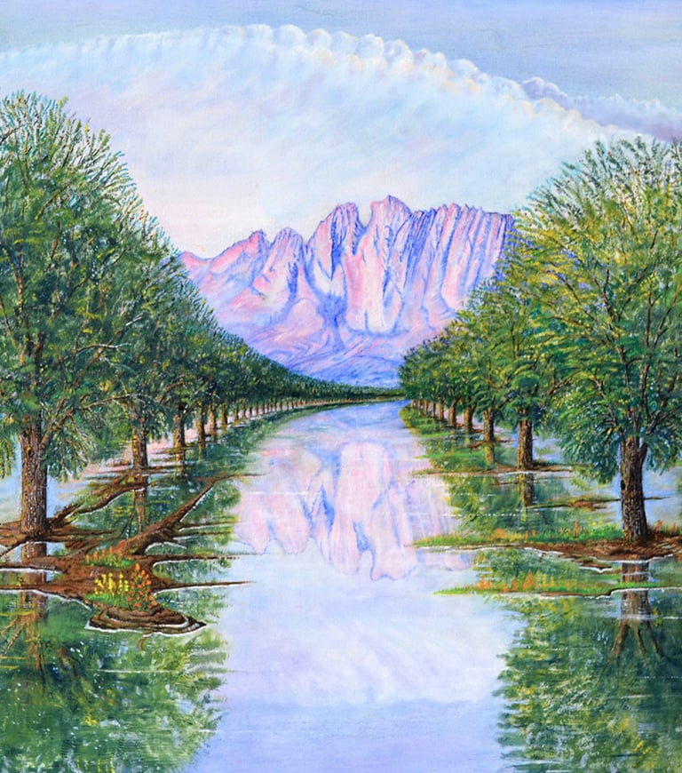 Dog Leg Right by New Mexico Artist John Dick-Peddie