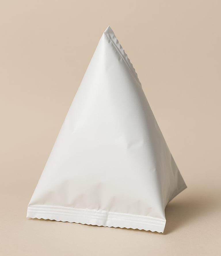 blank party favor template, pyramid chip bag template, blank pyramid chip bag