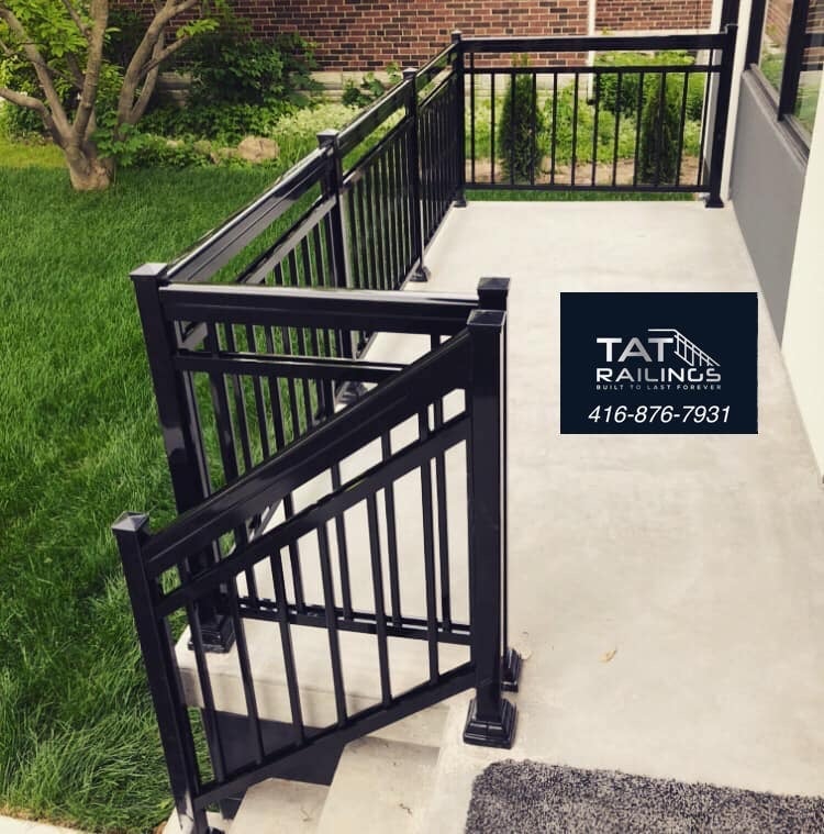 shine and polish aluminum material railings for balcony