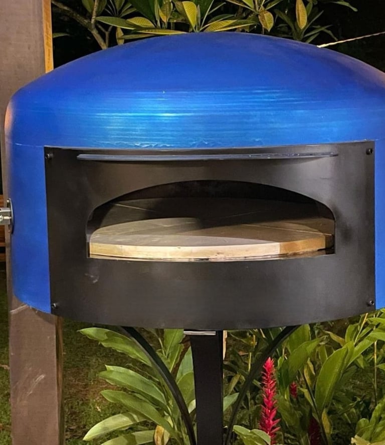 horno compacto azul