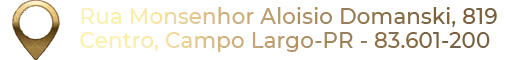 Ícone com o endereço de localização da Wood Decor em Campo Largo.