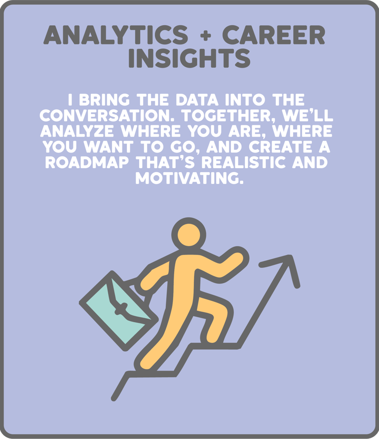 analytics & career insights graphic