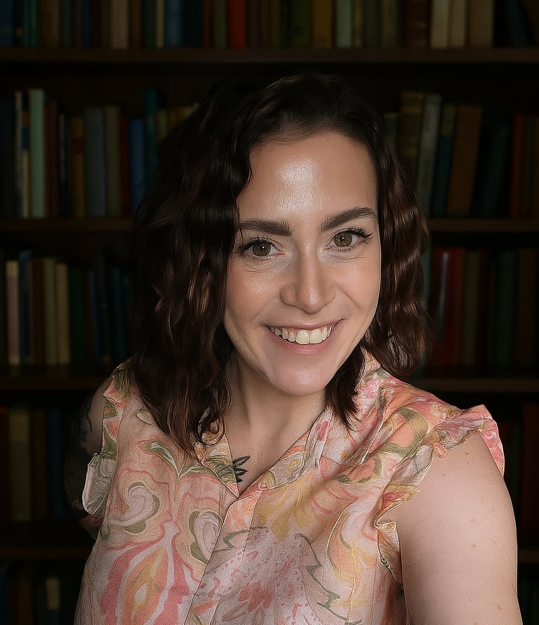 Portrait of indie author Simone Sumner