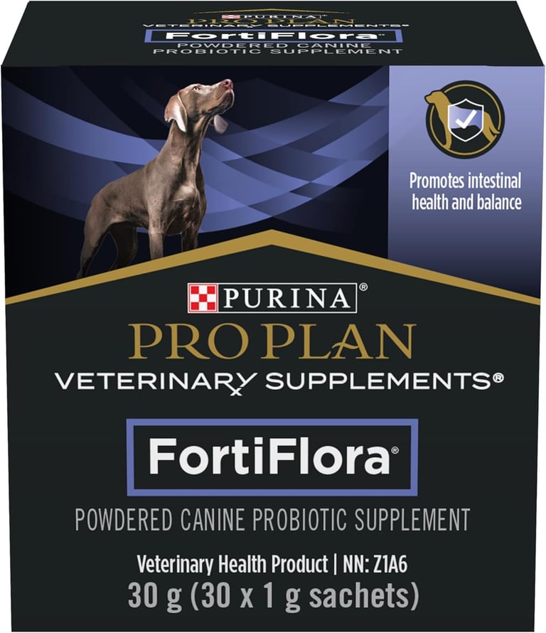 Purina Pro Plan Veterinary Supplements Fortiflora Powdered Dog Probiotics - 30 g sachets Pack of 30