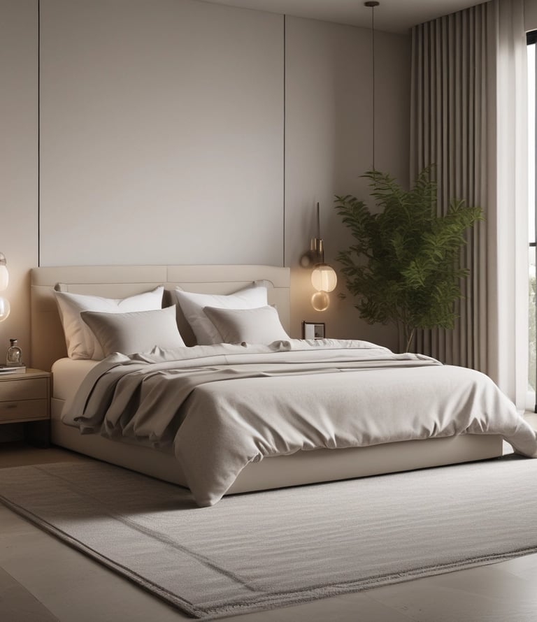 A sleek kitchen setup with modern appliances and elegant dark green accents.