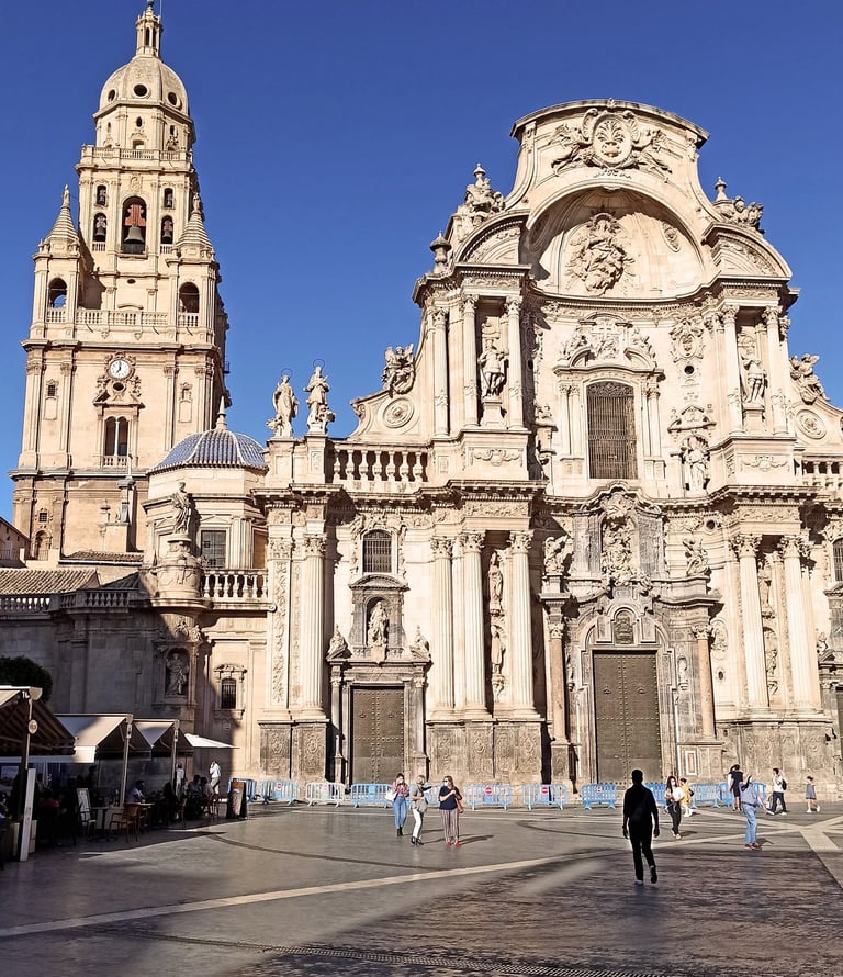 The Cathedral is Murcia's most emblematic monument. Although its construction dates back to the Midd