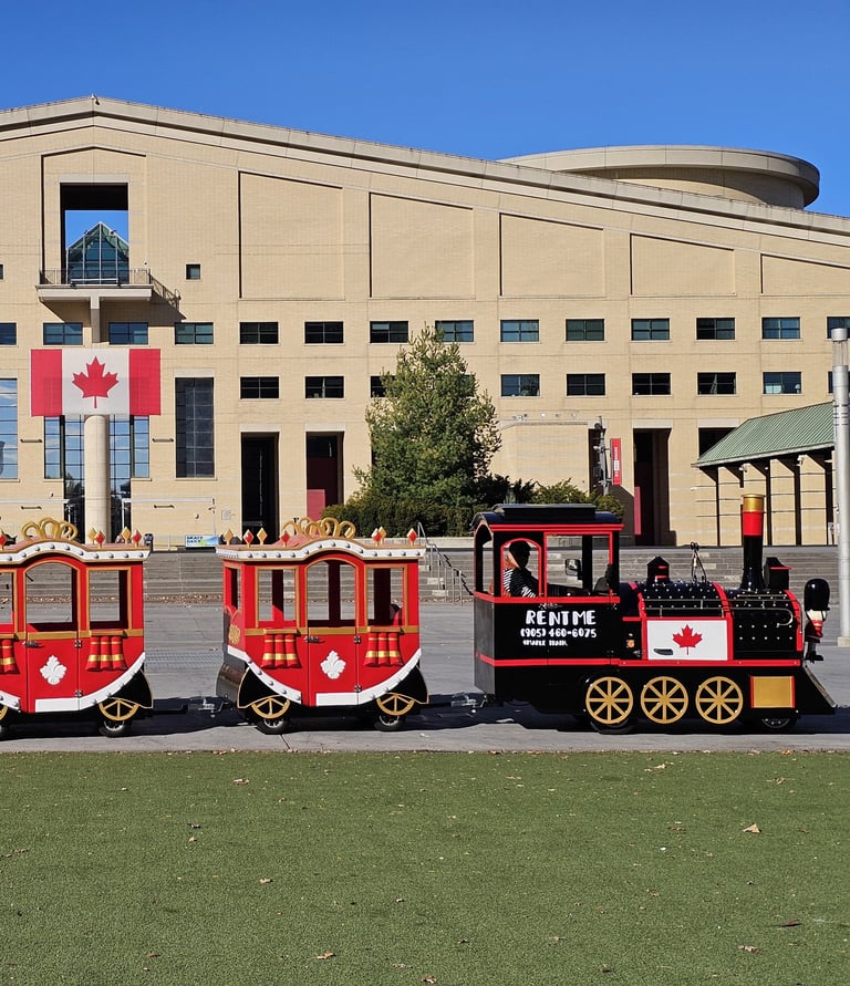 Trackless train rental Perfect for birthdays, festivals, parades, events and community celebrations.