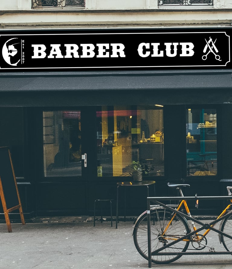 caseta luminoasa barber shop litere volumetrice colantari vitrine iasi agentie publicitate