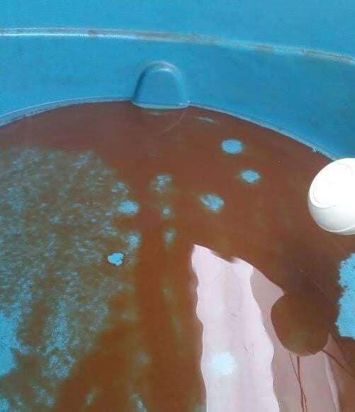 caixa d'agua suja