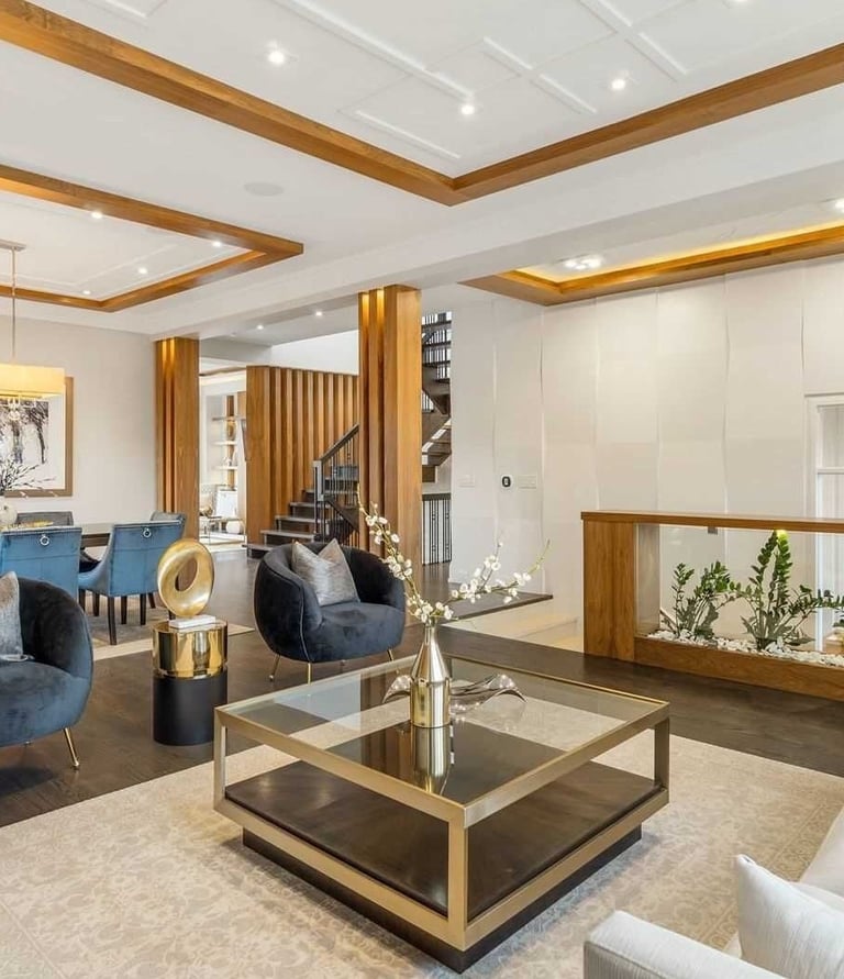 Interior picture of a modern family room in Aurora