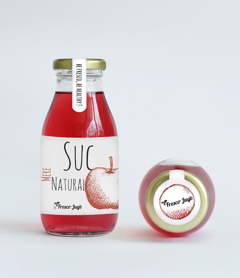 graphic design eticheta sticla suc iasi agentie publicitate