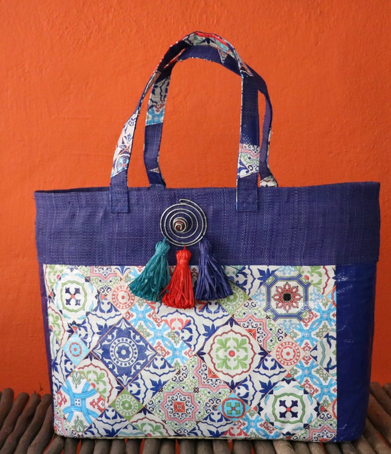 La Case Verte sac en raphia