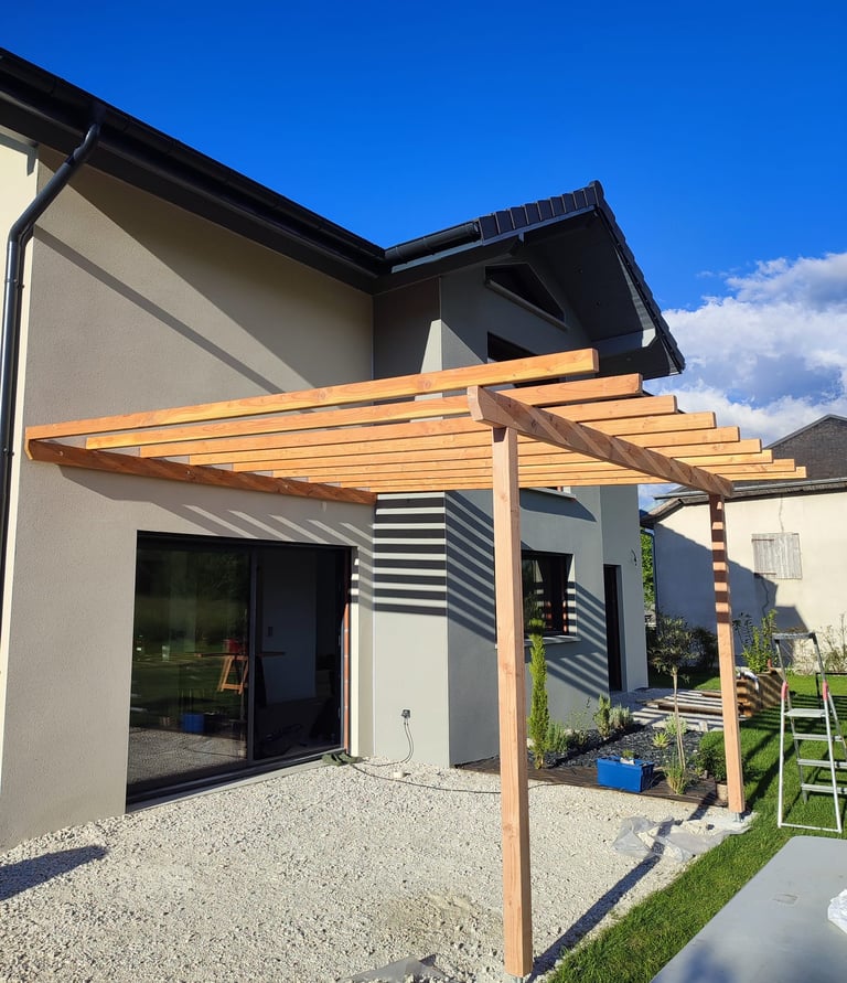 Débit sur liste en Douglas - Pergola en Douglas