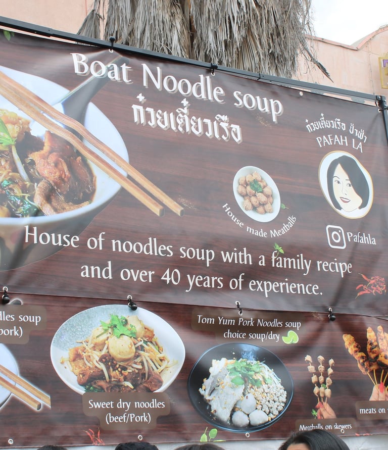 Pa Fah's vendor booth at the Thai Festival