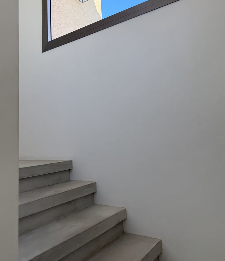 Lagartos escalera ventana