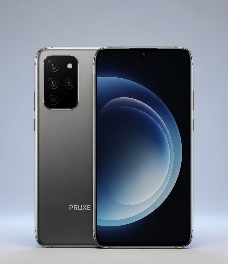 a smartphone phone with the phone in front of it