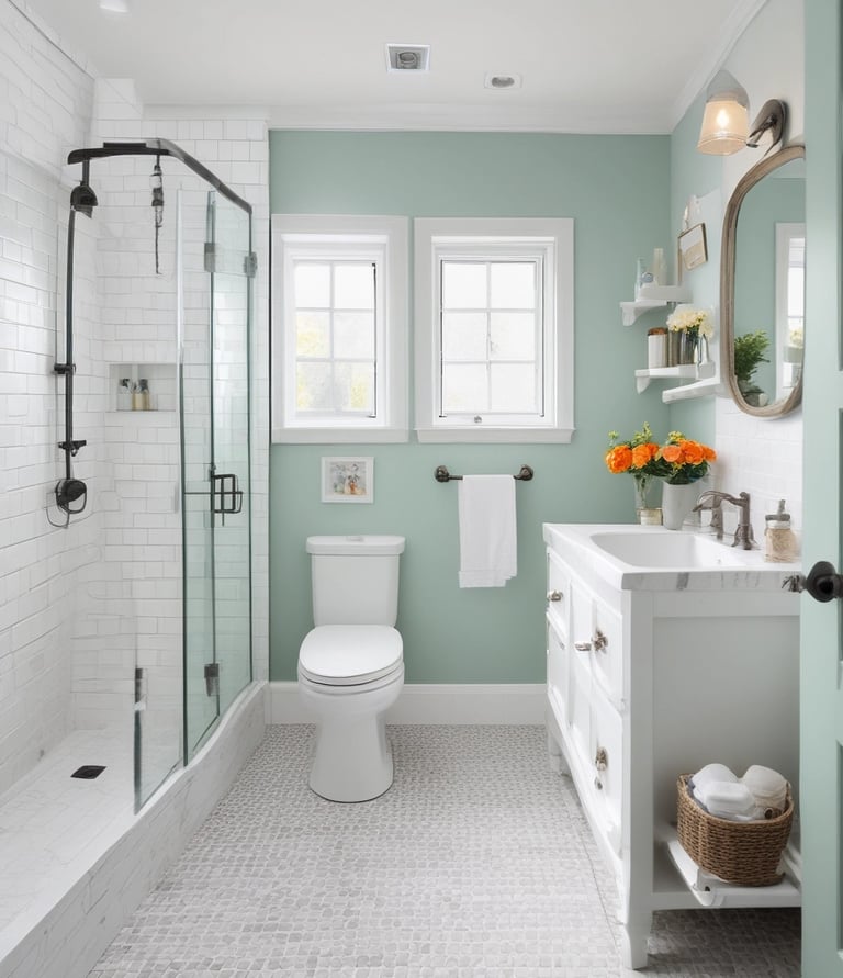 Professional cleaning team in matching uniforms carefully cleaning a bright, modern Charlotte home kitchen with natural light.