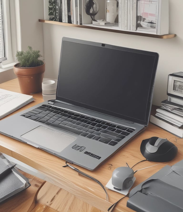 Close-up of hands holding a mortgage guidebook with a cup of coffee nearby on a wooden table.