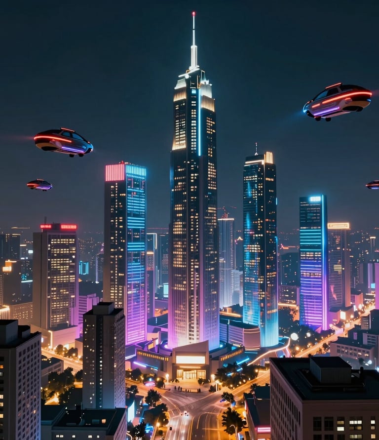 Minimalist abstract cityscape in neutral tones symbolizing global connection.