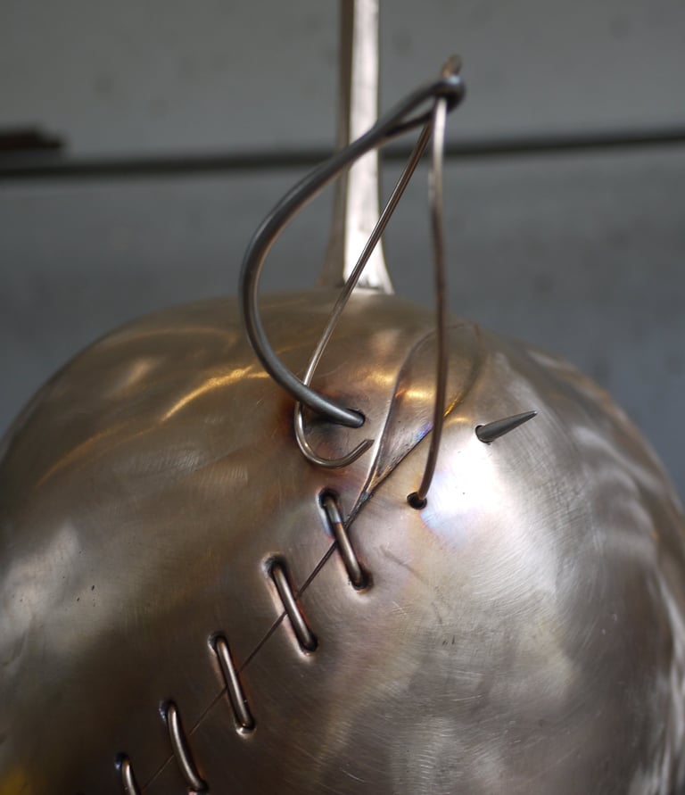 Bronze Sculpture In Progress In Studio