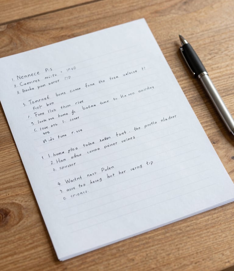 Close-up of an energy efficiency audit report with a pen and calculator on a wooden table.