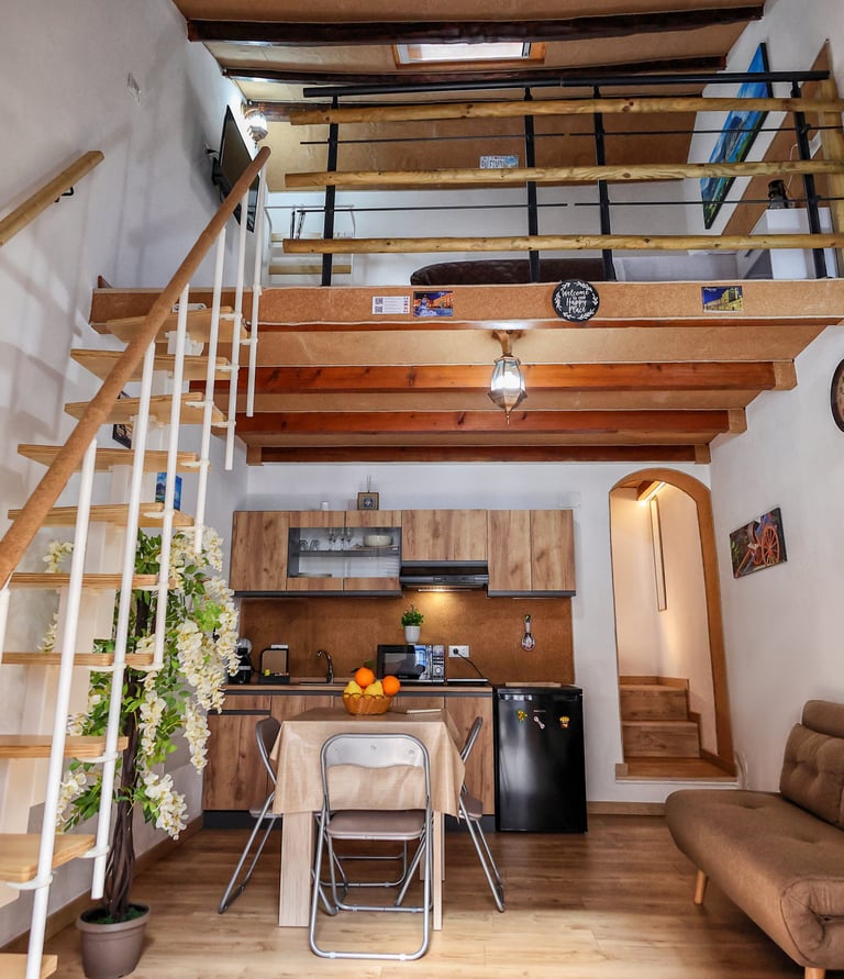 Vista Loft dall'ingresso dell'appartamento