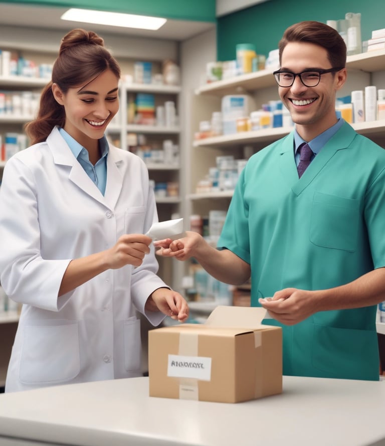 A diverse group of women—Asian, Latin, and African American—smiling together in a healthcare logistics setting.