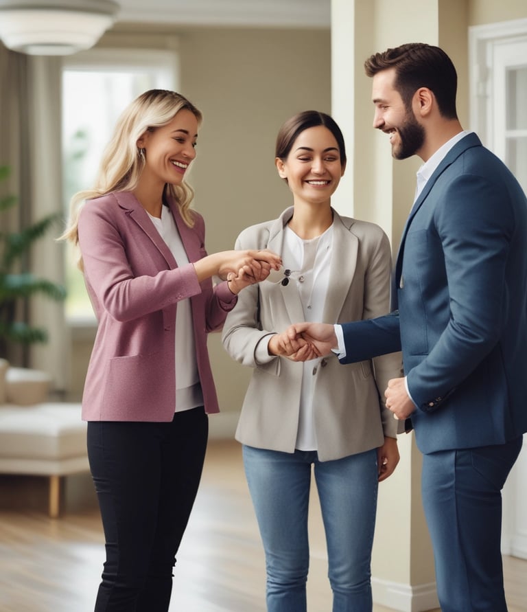 Photo of a modern residential building under construction with workers and cranes.